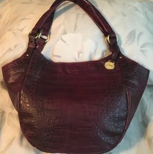**SOLD** Brahmin Purple (Eggplant) Jackie Tote